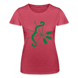 Camiseta de Fruit of the Loom"cupid bow" - heather red