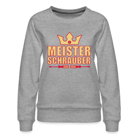 Sudadera premium"meister schrauber" - heather grey