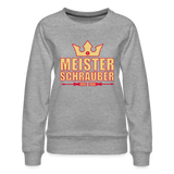 Sudadera premium"meister schrauber" - heather grey