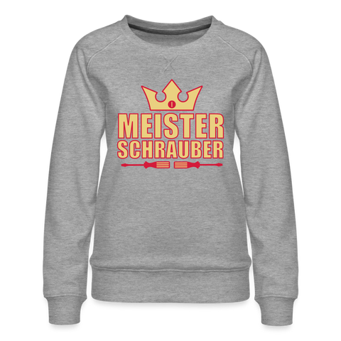 Sudadera premium"meister schrauber" - heather grey