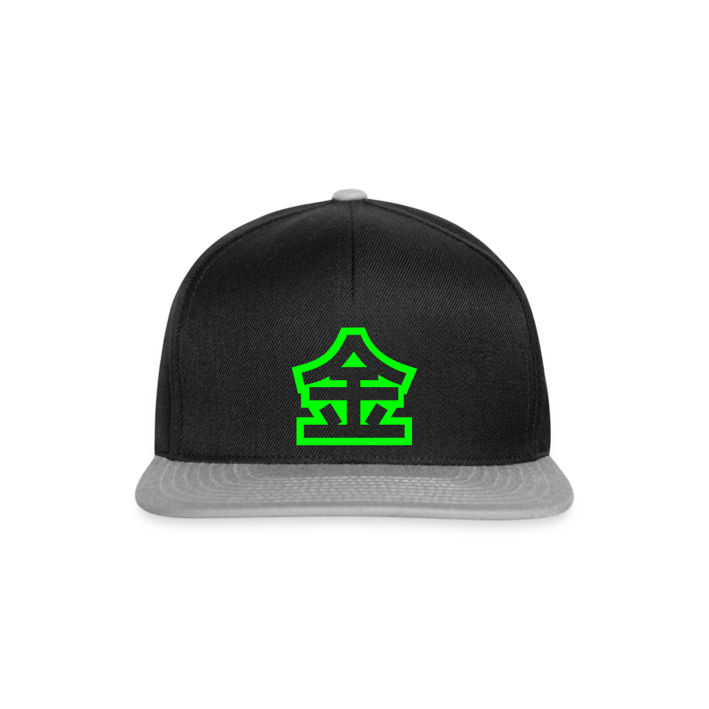 Gorra Snapback"Chinese Money Fat" - black/grey