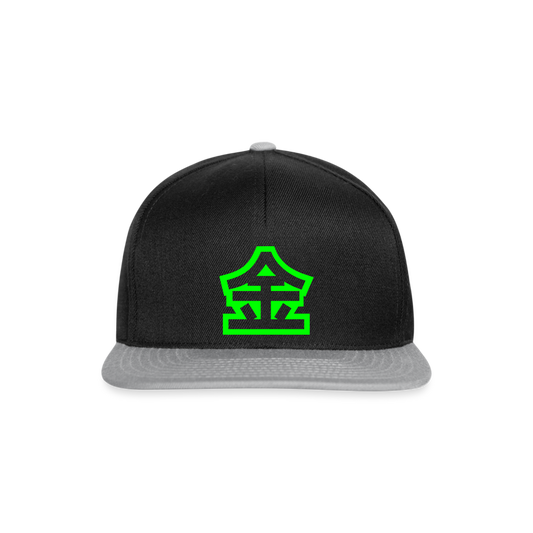 Gorra Snapback"Chinese Money Fat" - black/grey