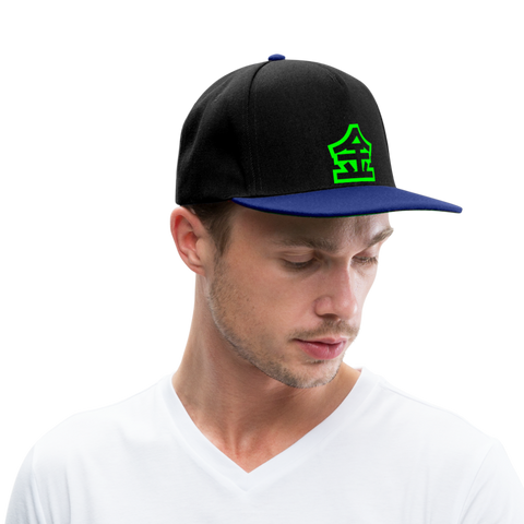 Gorra Snapback"Chinese Money Fat" - black/bright royal