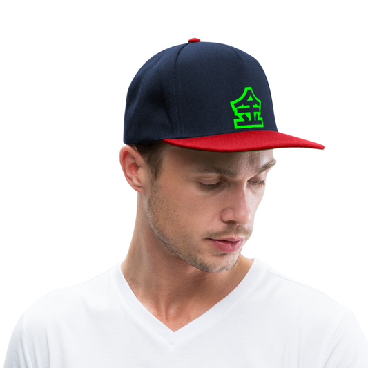 Gorra Snapback"Chinese Money Fat" - navy/red