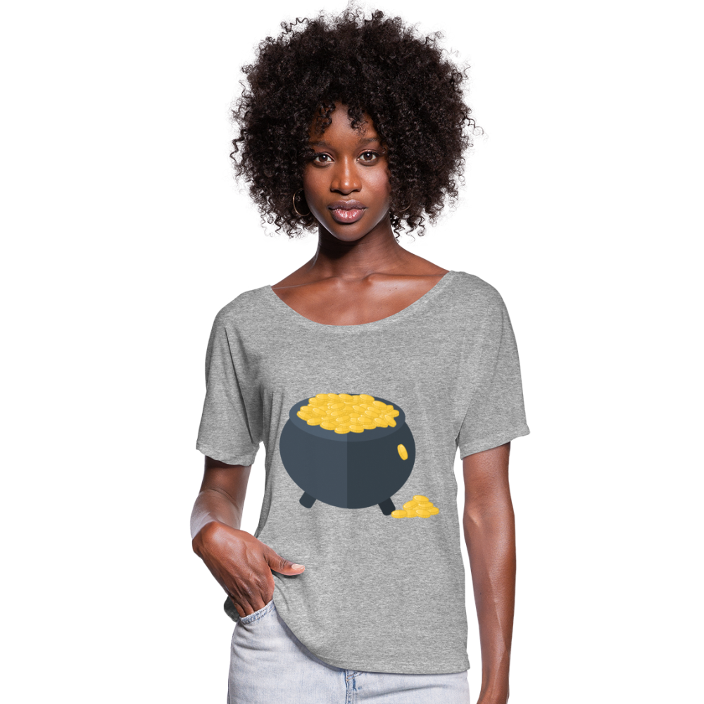Camiseta con mangas murciélago de Bella + Canvas"Gold" - heather grey