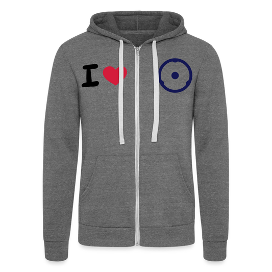 Chaqueta con capucha Tri-Blend unisex de Bella + Canvas"gokart racer" - grey tri-blend