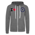 Chaqueta con capucha Tri-Blend unisex de Bella + Canvas"gokart racer" - grey tri-blend