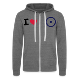 Chaqueta con capucha Tri-Blend unisex de Bella + Canvas"gokart racer" - grey tri-blend