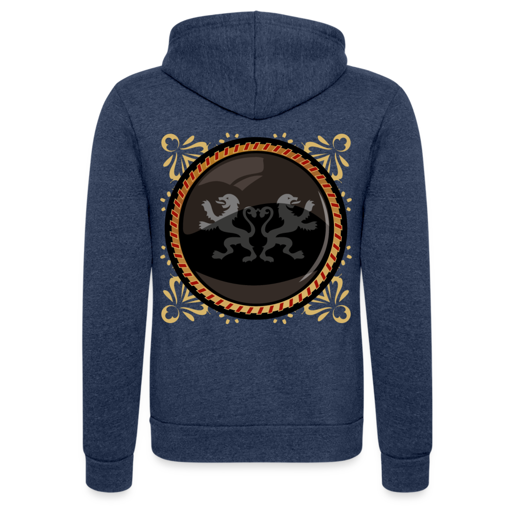 Chaqueta con capucha Tri-Blend unisex de Bella + Canvas"lion" - heather navy