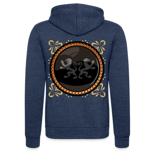 Chaqueta con capucha Tri-Blend unisex de Bella + Canvas"lion" - heather navy