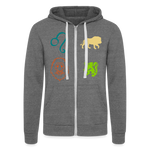 Chaqueta con capucha Tri-Blend unisex de Bella + Canvas"lion" - grey tri-blend