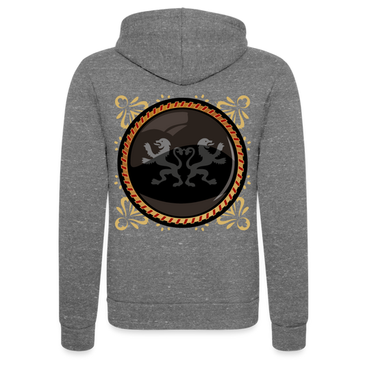 Chaqueta con capucha Tri-Blend unisex de Bella + Canvas"lion" - grey tri-blend