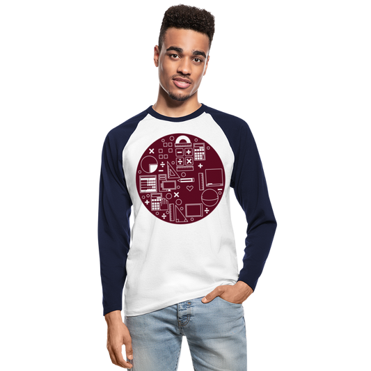 Raglán manga larga"Math" - white/navy