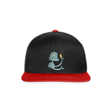 Gorra Snapback"Robot with a bird" - black/red