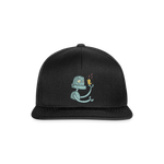 Gorra Snapback"Robot with a bird" - black/black