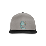 Gorra Snapback"Robot with a bird" - graphite/black