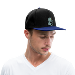 Gorra Snapback"Robot with a bird" - black/bright royal