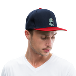 Gorra Snapback"Robot with a bird" - navy/red