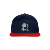 Gorra Snapback"Robot with a bird" - navy/red