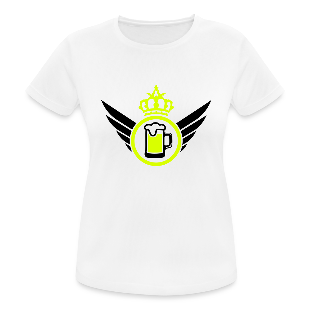 Camiseta transpirable"elite beer" - white