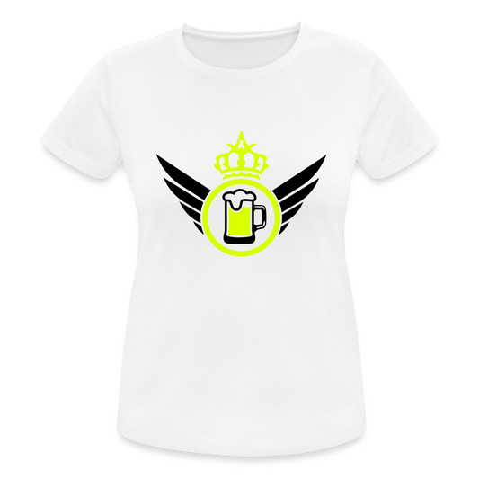 Camiseta transpirable"elite beer" - white