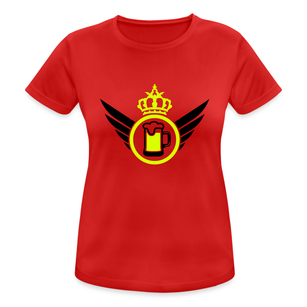 Camiseta transpirable"elite beer" - red