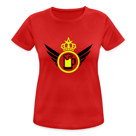 Camiseta transpirable"elite beer" - red
