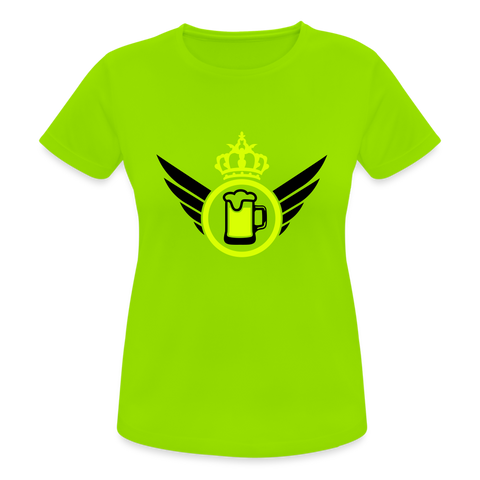 Camiseta transpirable"elite beer" - neon green