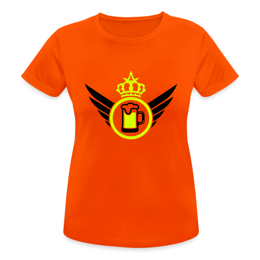 Camiseta transpirable"elite beer" - neon orange