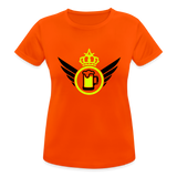 Camiseta transpirable"elite beer" - neon orange