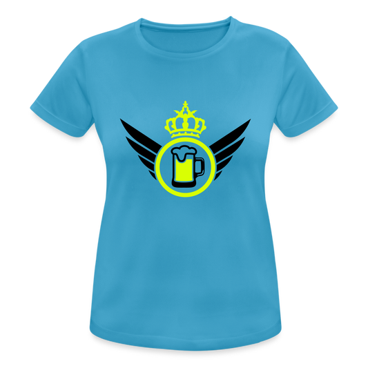 Camiseta transpirable"elite beer" - sapphire blue