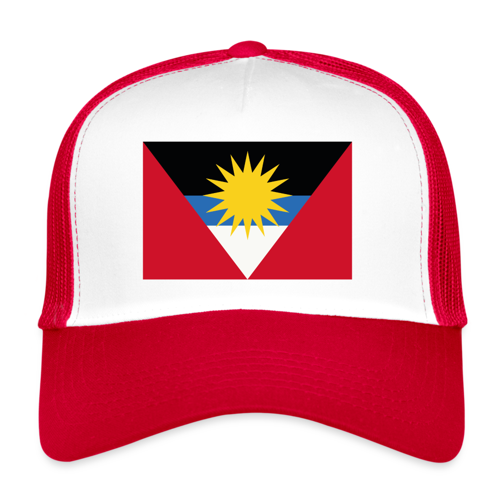 Gorra de camionero"Antigua and barbuda" - white/red