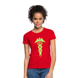 Camiseta"aesculapian staff" - red