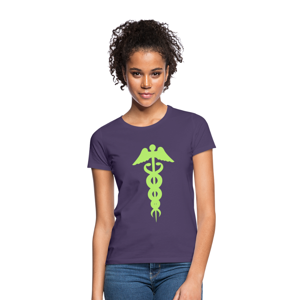 Camiseta"aesculapian staff" - dark purple