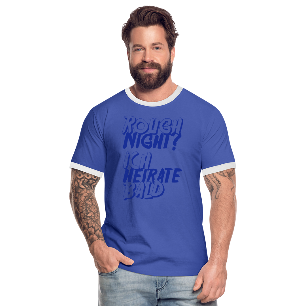 Camiseta contraste"Rough Night" - blue/white