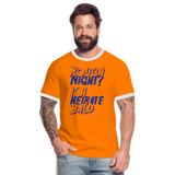 Camiseta contraste"Rough Night" - orange/white