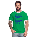 Camiseta contraste"Rough Night" - kelly green/white