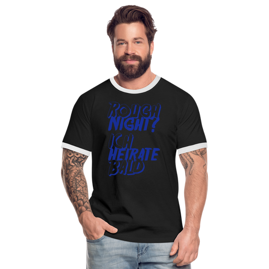 Camiseta contraste"Rough Night" - black/white