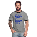 Camiseta contraste"Rough Night" - heather grey/black