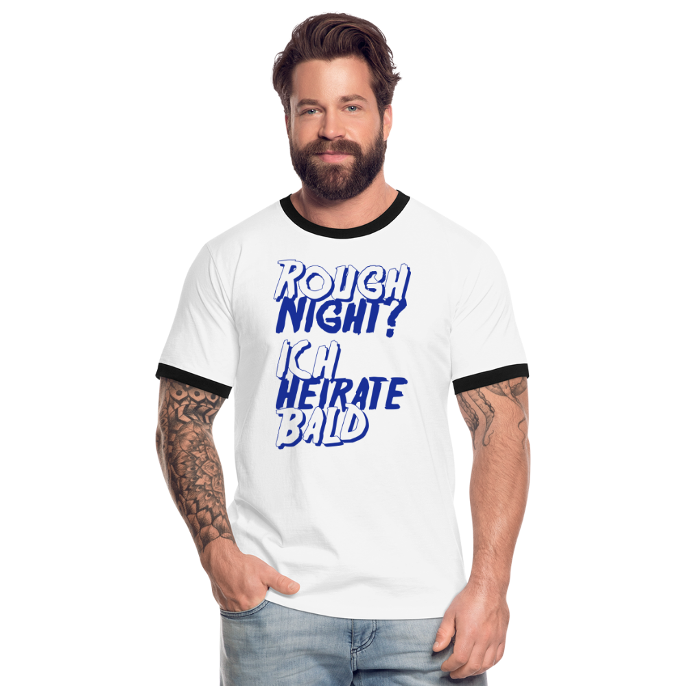 Camiseta contraste"Rough Night" - white/black