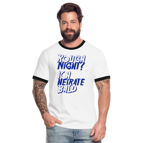 Camiseta contraste"Rough Night" - white/black