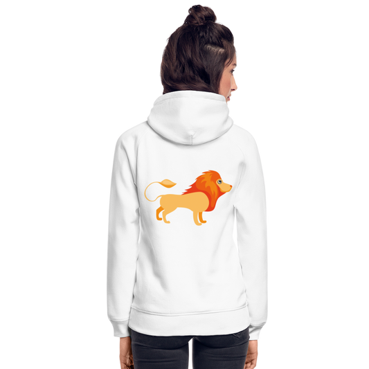 Sudadera con capucha ecológica unisex de Stanley & Stella"Cute lion" - white