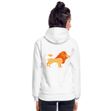 Sudadera con capucha ecológica unisex de Stanley & Stella"Cute lion" - white