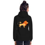 Sudadera con capucha ecológica unisex de Stanley & Stella"Cute lion" - black