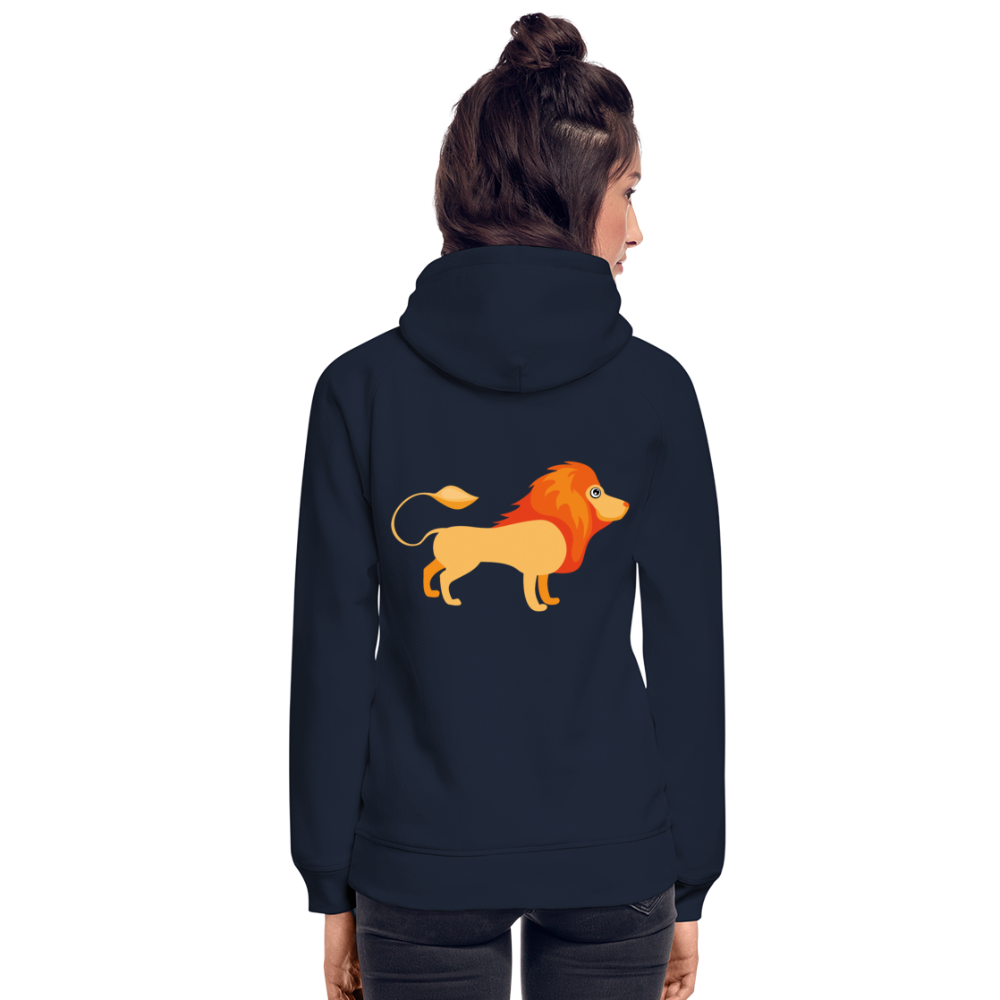 Sudadera con capucha ecológica unisex de Stanley & Stella"Cute lion" - navy
