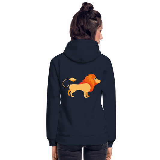 Sudadera con capucha ecológica unisex de Stanley & Stella"Cute lion" - navy