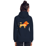 Sudadera con capucha ecológica unisex de Stanley & Stella"Cute lion" - navy