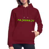 Sudadera con capucha ecológica unisex de Stanley & Stella"Cute lion" - burgundy