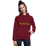 Sudadera con capucha ecológica unisex de Stanley & Stella"Cute lion" - burgundy