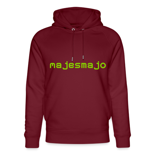 Sudadera con capucha ecológica unisex de Stanley & Stella"Cute lion" - burgundy